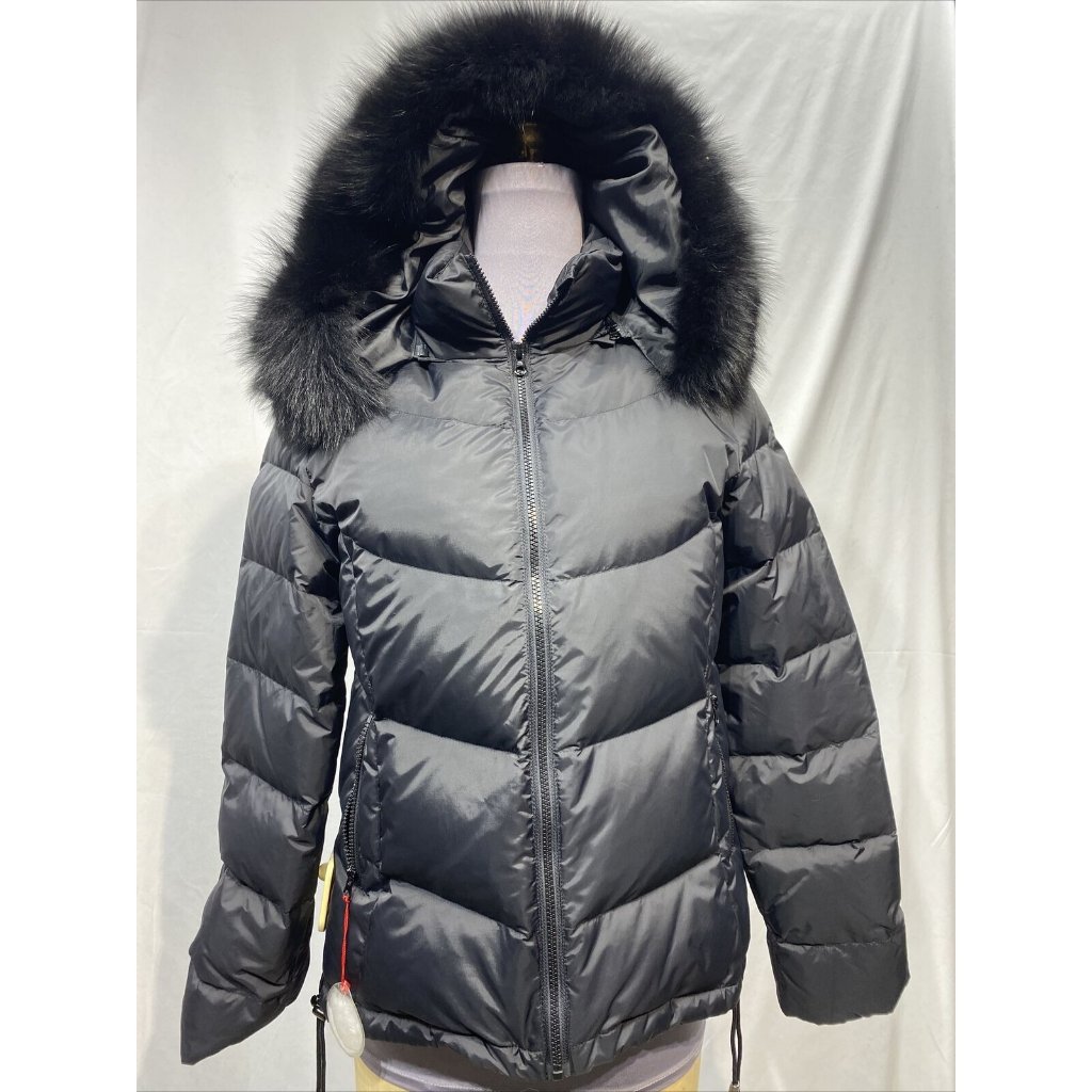 Black Jacket W Fox Trim 488